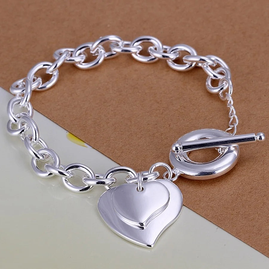 Premium 925 silver square-link bracelet for elevated daily wear, elegant wrist styling, and fine jewelry collections.