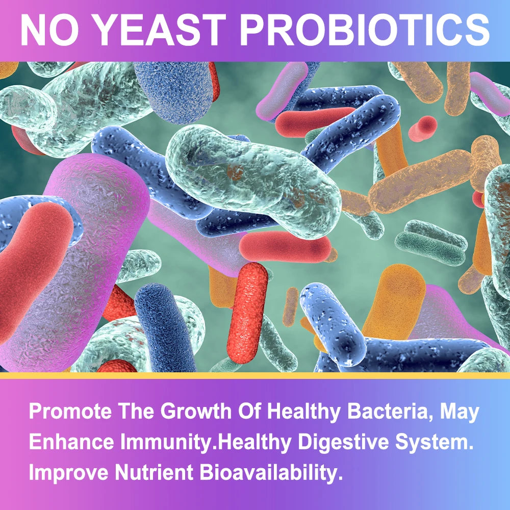 Bcuelov Premium Probiotics with Prebiotics & Digestive Enzymes capsules bottle for supporting gut health, digestion, and everyday digestive care.