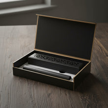 Premium Sandalwood incense gift set contents showing incense sticks and holder.