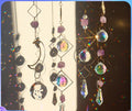 Prism Rainbow Suncatcher with octagon beads hanging ornament for catching sunlight, creating rainbow reflections, and window decor.
