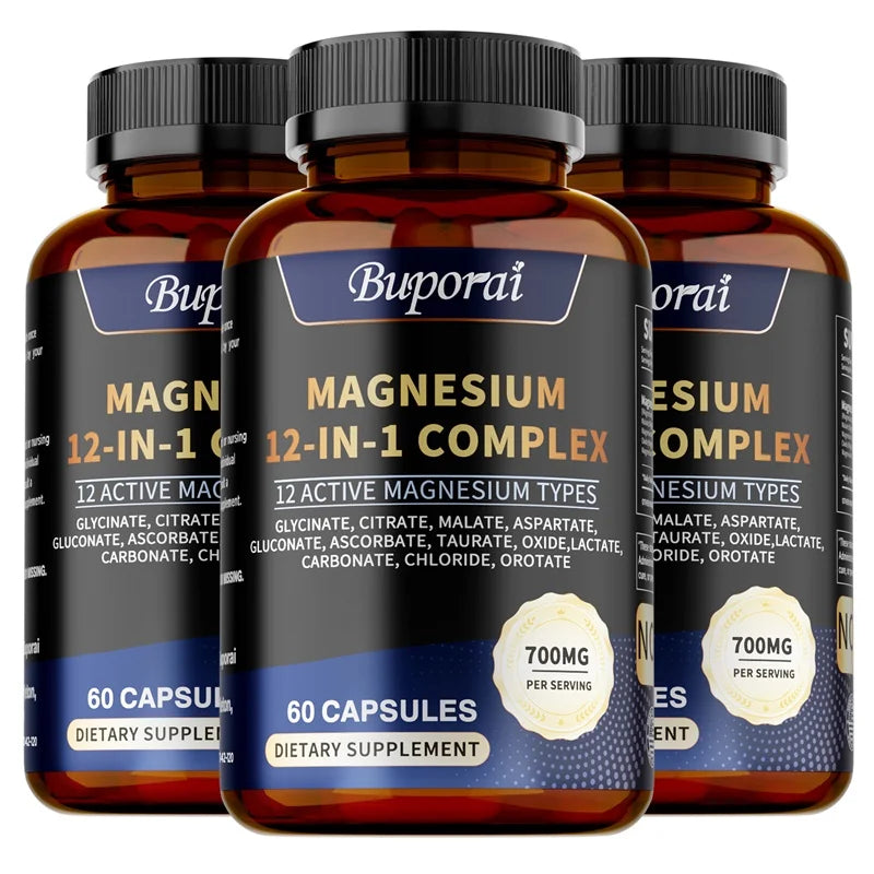 Pslalae Magnesium Complex Capsules supplement for balanced daily routine, energy, and mineral support.