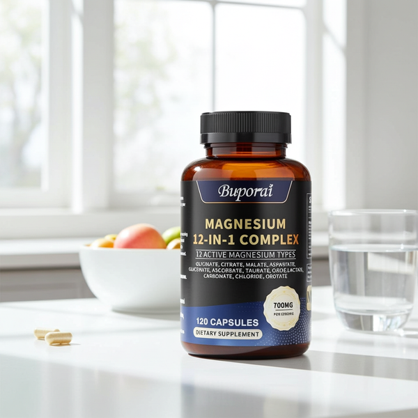 Pslalae Magnesium Complex Capsules supplement for sleep support, stress relief, and daily wellness.