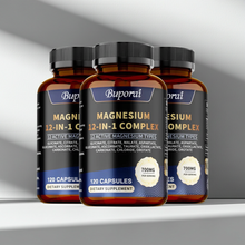 Pslalae Magnesium Complex Capsules vegan gluten-free supplement for stress relief and sleep support.