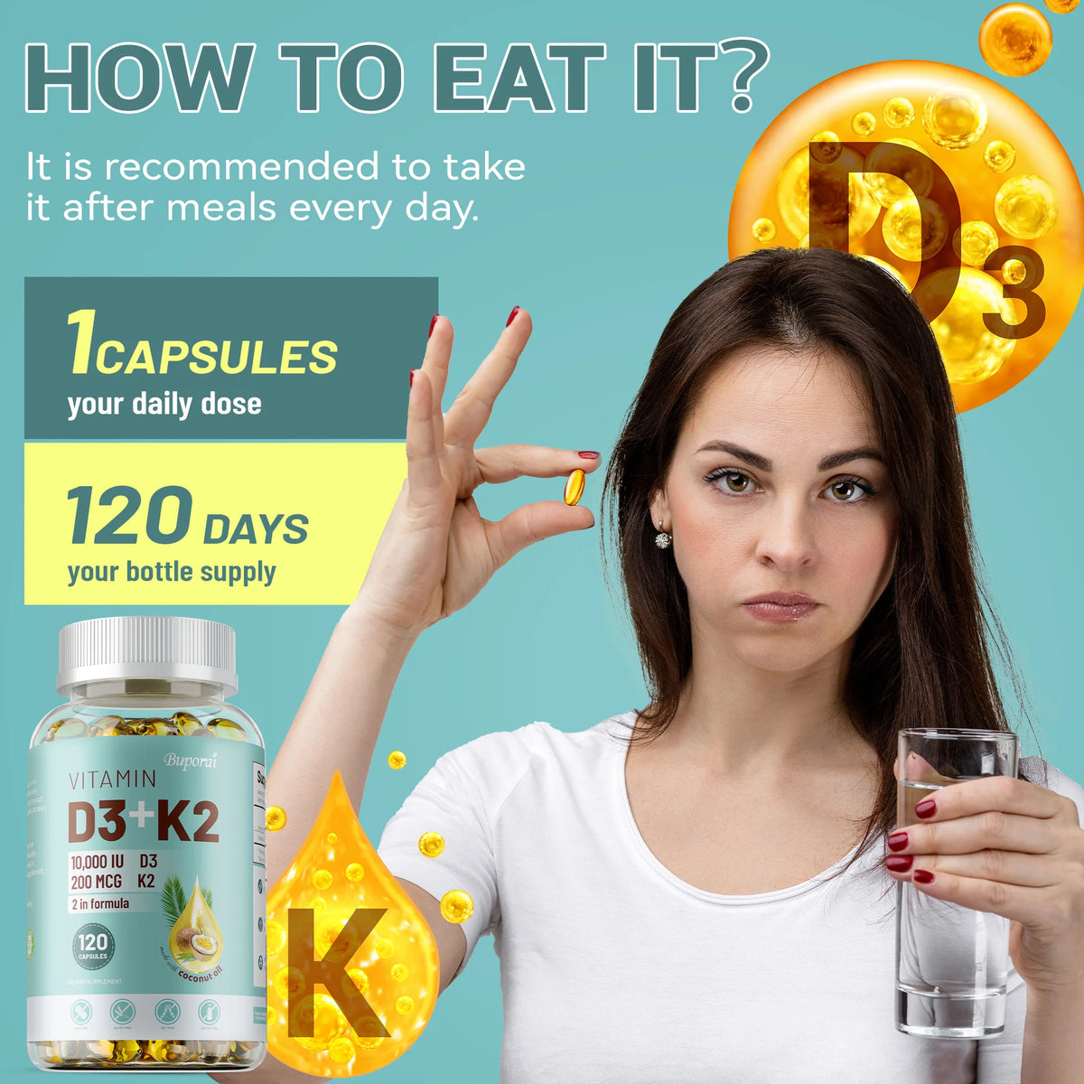 Good Routine Daily D3 Pslalae Vitamin D3 & K2 Capsules | Bone & Immunity – Modern Aromatherapy