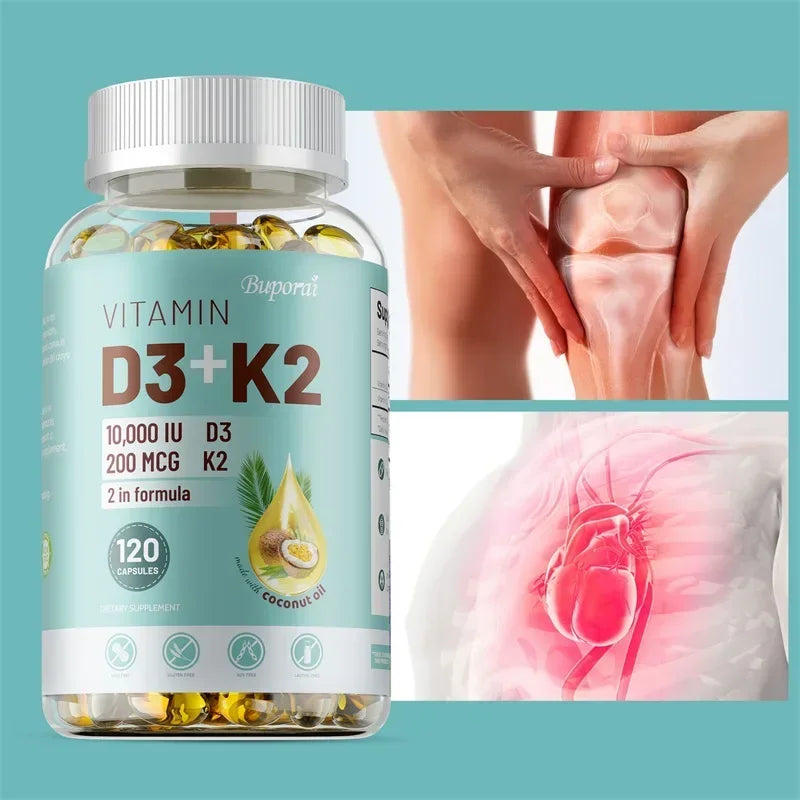 Pslalae Vitamin D3 & K2 supplement bottle for daily vitamin support and wellness routines.