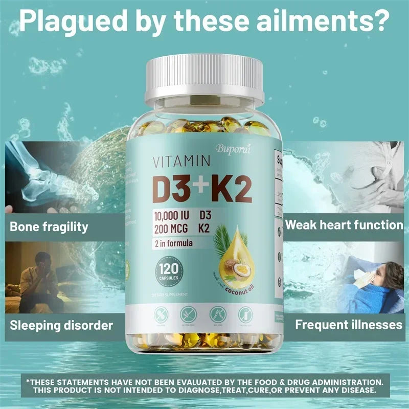 Pslalae Vitamin D3 & K2 supplement bottle for wellness support and daily vitamin use.