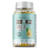 Pslalae Vitamin D3 & K2 supplement bottle for everyday wellness and regular vitamin supplementation.