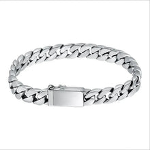 Punk style S925 sterling silver bracelet for men and women for edgy fashion, casual wear, and statement accessorizing.