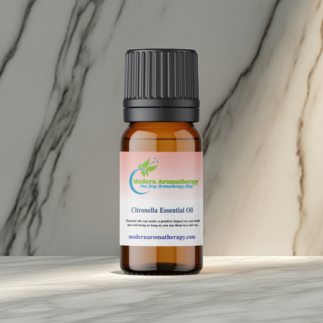 Pure citronella essential oil bottle for diffuser blends, aromatherapy, and everyday scenting.