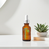 Pure Flax Seed Carrier Oil bottle for aromatherapy mixing, body oil blends, and topical beauty use.