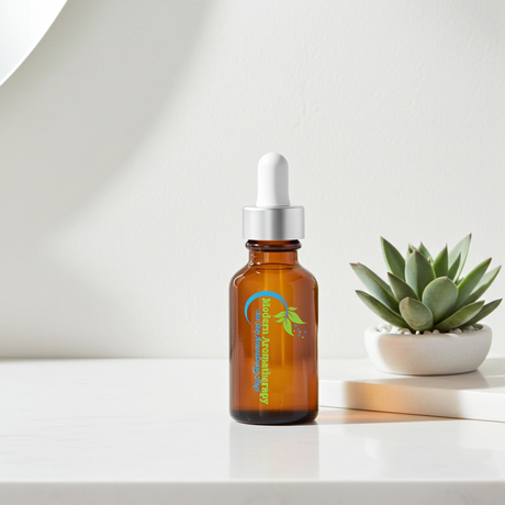 Pure Flax Seed Carrier Oil bottle for aromatherapy mixing, body oil blends, and topical beauty use.