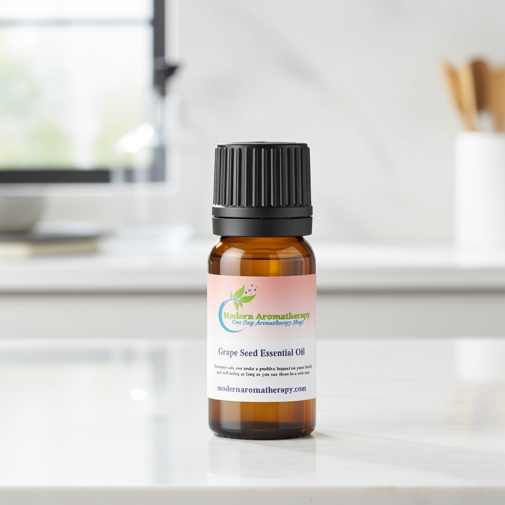 Pure Grape Seed Oil bottle for hair care conditioning, scalp treatment, and lightweight natural hair softening.