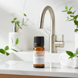 Pure grapefruit essential oil bottle for diffuser use, aromatherapy, and uplifting scent blends.