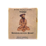 Pure Himalayan Yogi Sandalwood Herbal Soap bar cold-process made in Nepal for calming Ayurvedic daily cleansing and meditation.