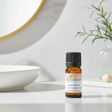 Pure Juniper Berry Essential Oil bottle for massage blends, aromatherapy, and home fragrance use.