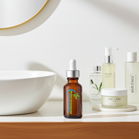 Pure Natural Almond Carrier Oil bottle for moisturizing skin, hair care, and essential oil mixing.