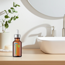 Pure Natural Aloe Vera Carrier Oil bottle for body massage, skin softening, and personal care use.
