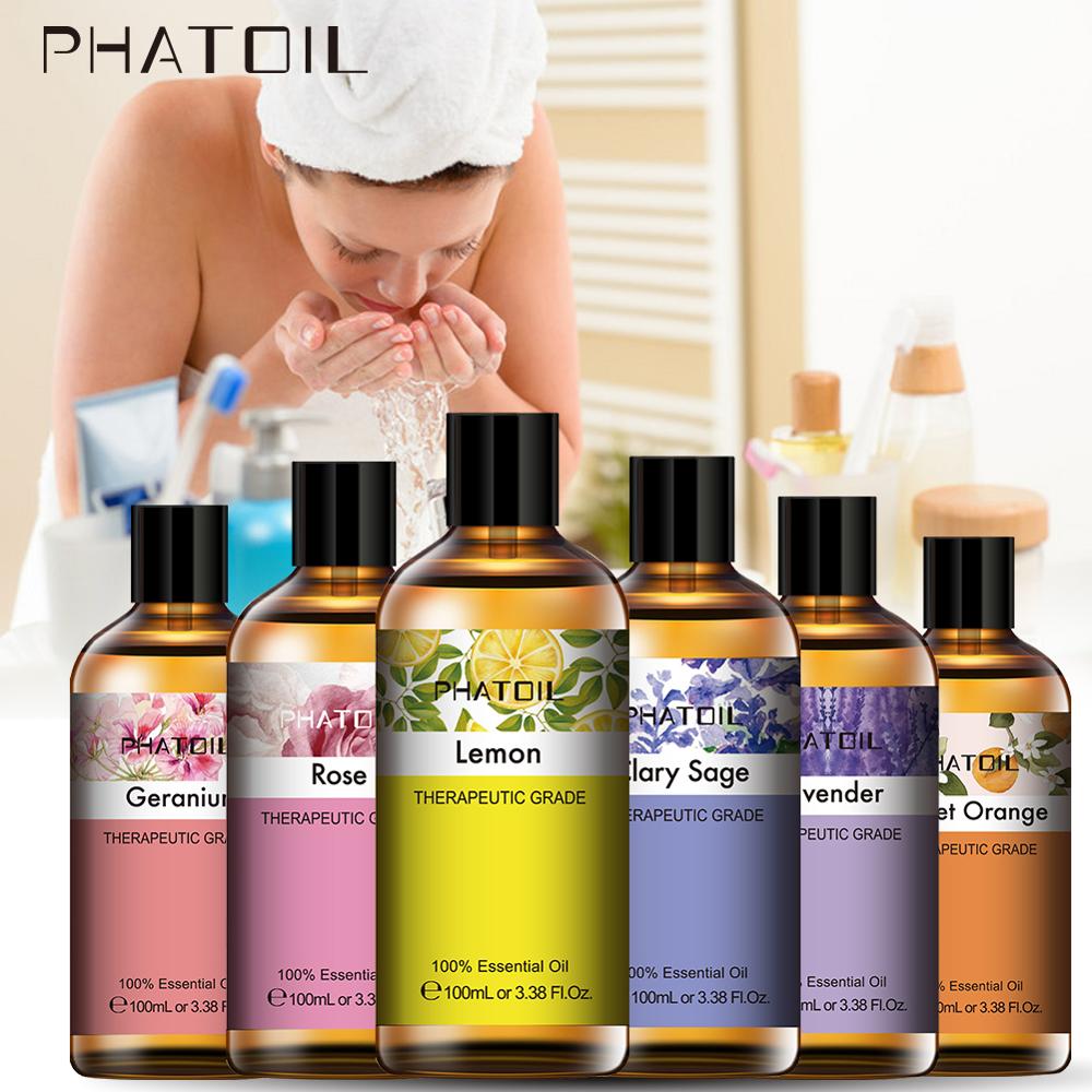 Pure Natural Essential Oils 100ML bottle of aromatherapy oil for relaxation, diffuser blends, and everyday aromatic use.