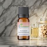 Pine Essential Oil dropper bottle for massage blends, aromatherapy, and natural scent use.