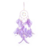 Purple Heart Dream Catcher bedroom decor hanging for romantic room styling, peaceful sleep spaces, and boho home use.