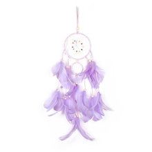 Purple Heart Dream Catcher bedroom decor hanging for romantic room styling, peaceful sleep spaces, and boho home use.
