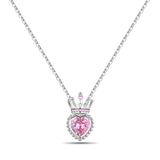 Infinite Love Purple Heart Planet Pendant necklace charm for sentimental presents, fashion layering, and everyday accessory use.