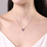 Infinite Love Purple Heart Planet Pendant jewelry piece for expressing love, accessorizing outfits, and sentimental daily wear.