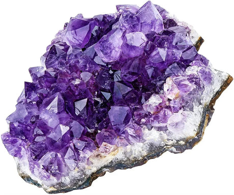 Purple Pink Brazilian Amethyst Crystal natural stone specimen for crystal collecting, home decor, and spiritual display.