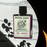 Quick Cash Wish Oil bottle for luck, cash flow rituals, and spiritual prosperity use.