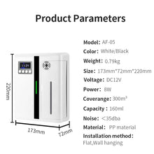 Smart Bluetooth Aroma Diffuser quiet wall-mounted unit for silent aromatherapy use in bedrooms, spas, and work areas.