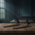 Raven incense holder set of two for stick incense burning, altar decor, and gothic-themed styling.