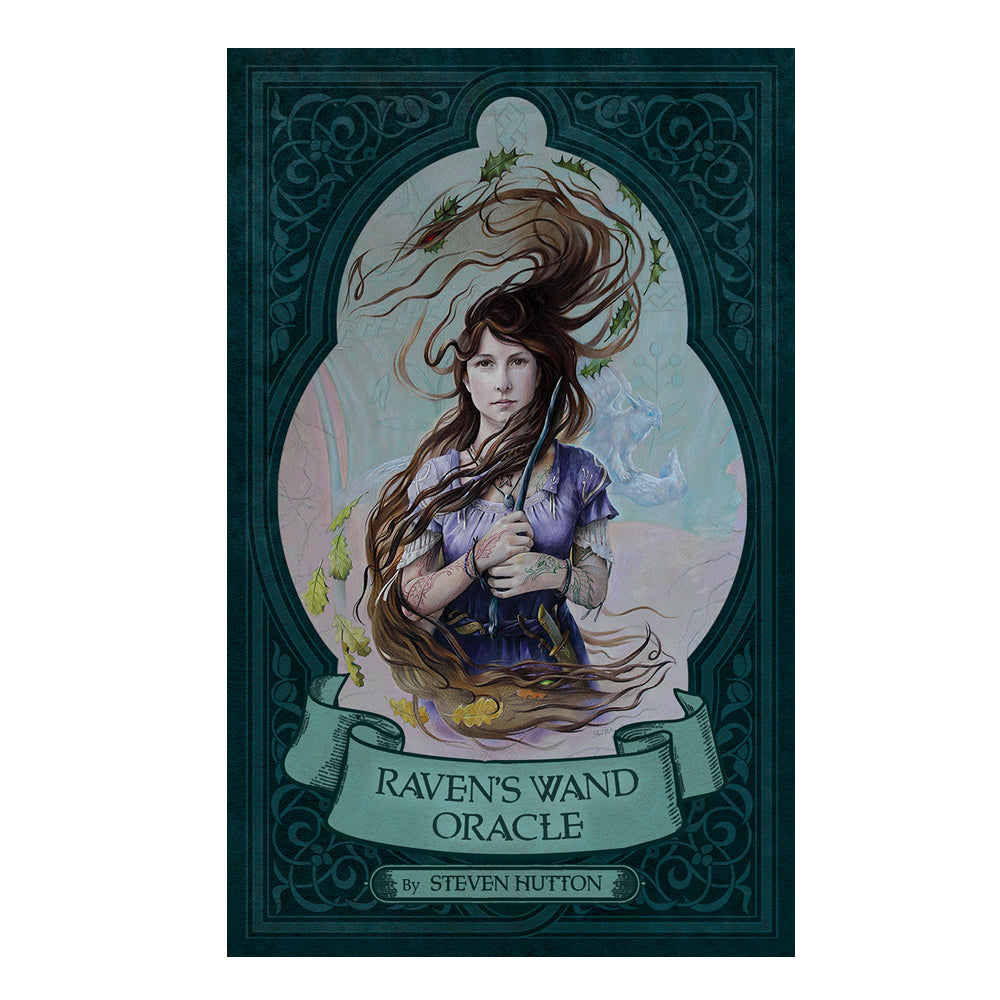 Raven's Wand Oracle sample cards showing illustrated artwork for oracle reading.