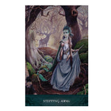 Raven's Wand Oracle cards spread out for divination practice and card study.