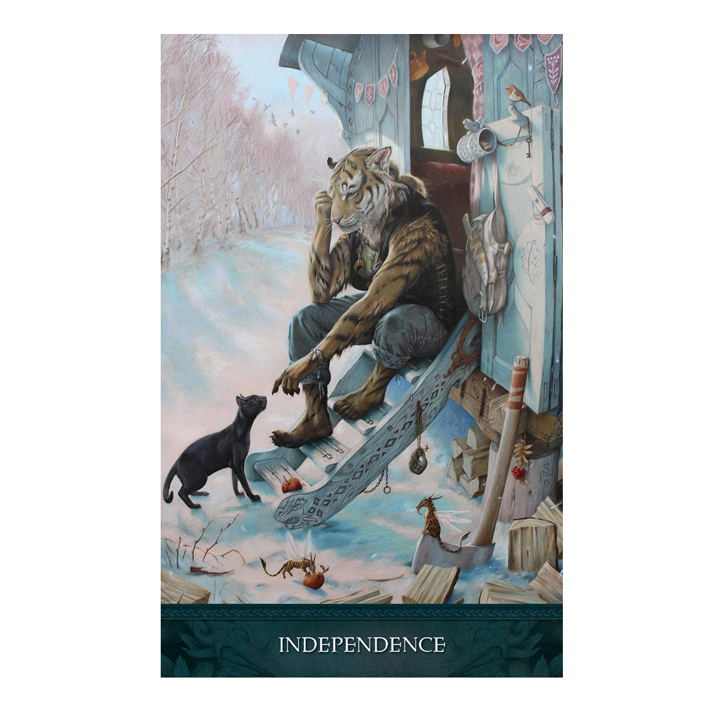 Raven's Wand Oracle guidebook included with the deck for interpreting card meanings.
