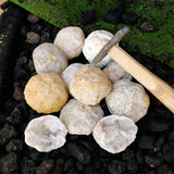 Raw Agate Geode Crystal Cluster Specimen for meditation, home décor, and crystal collecting.