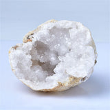Raw Agate Geode Crystal Cluster Specimen for meditation, home décor, and crystal collecting.