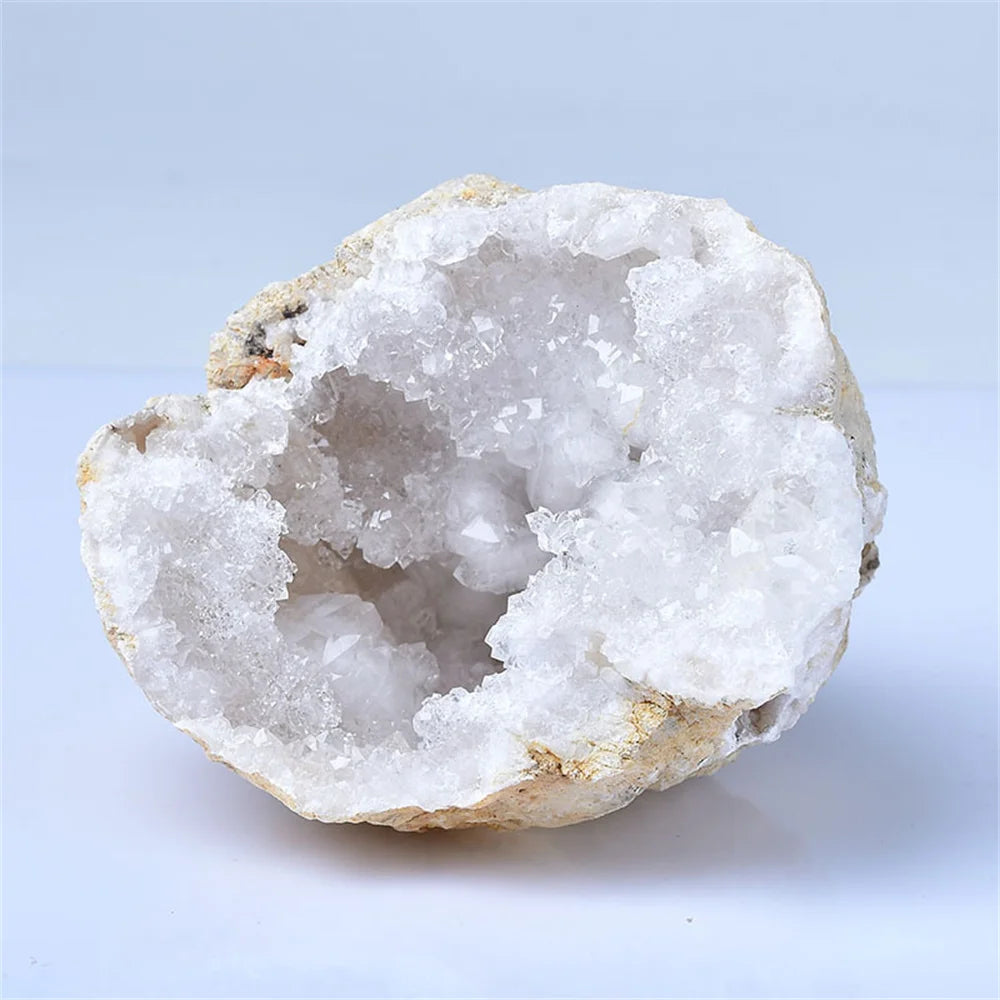 Raw Agate Geode Crystal Cluster Specimen for meditation, home décor, and crystal collecting.