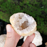 Raw Agate Geode Crystal Cluster Specimen for meditation, home décor, and crystal collecting.