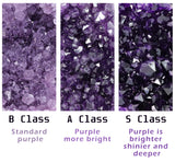 Raw Amethyst Geode Crystal Cluster for meditation, home décor, and crystal collecting.