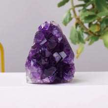 Natural Amethyst Crystal Geode purple amethyst geode for home decor display and spiritual space enhancement.