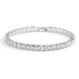 Real moissanite 925 sterling silver bracelet for women for elegant daily wear, special occasions, and jewelry gifting.