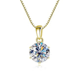 Real Moissanite gift pendant necklace for her for birthdays, Valentine’s Day, and elegant keepsake gifting.