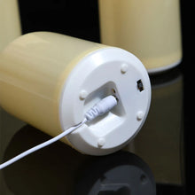 Rechargeable LED candles remote control set for cozy room lighting, holiday decorating, and safe flameless ambiance.