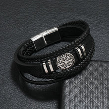 Red black studded punk leather cuff bracelet for gothic fashion, band events, and statement accessory styling.