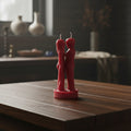 Red Face to Face Lovers Candle decorative candle for romantic ambiance, home décor, and gift giving.