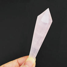 Red Glue Flower & White Crystal Quartz Wand for meditation, energy healing, and home décor.