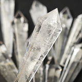 Red Glue Flower & White Crystal Quartz Wand for meditation, energy healing, and home décor.