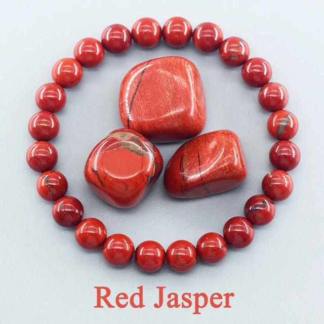 Red Jasper beaded prayer and meditation bracelet for spiritual practice, mindfulness, and daily grounding.