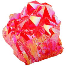 Red Titanium Quartz Crystal Cluster for meditation, home décor, and crystal collecting.