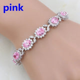 Elegant Crystal Gemstone Charm Bracelet refined jewelry bracelet for polished styling, everyday wear, and special occasion use.